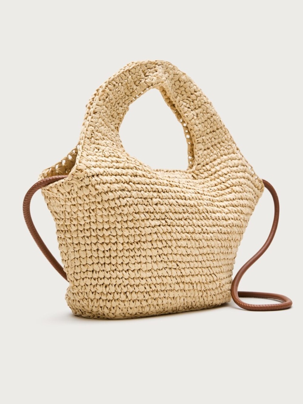 J. Crew Small handknotted straw tote - Natural Straw - Picture 3 of 6